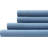 Aeropostale Cotton-Rich Heathered Jersey 4 Piece Sheet Set – Soft T-Shirt Feel, Heathered Blue, Full-119705681-119705686