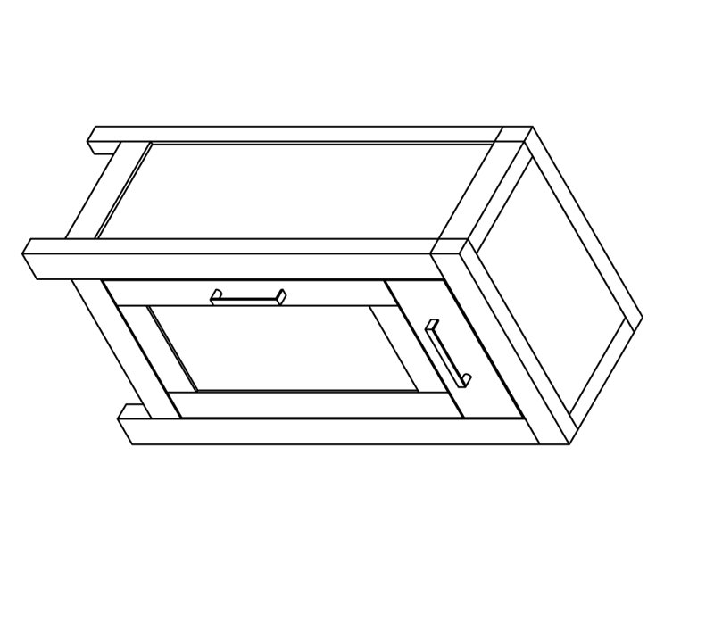 Base unit "Bali" in acacia