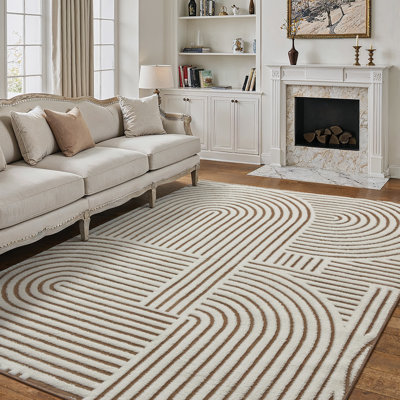 Rove Modern Geometric Area Rug for Living Room
