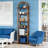 Storage Rack,6-Tier Bookshelf,Slim Arched Bookcase