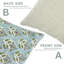 Coussin décoratif en lin fabriqué à la main à motif de blocs Fabigurine Mayur - 22 po x 22 po-105986684-105986680-105986685