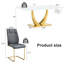 Ensemble de salle à manger rectangulaire en faux marbre 71 "avec chaises en porte-à-faux matelassées Samp Modern-429035429-429035428-429035435