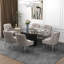 Farr Velvet Upholstered Side Chair With Silver Legs-612798393