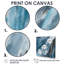 «Splash Blue Indigo», reproduction sur toile encadrée-48300382-48300379