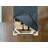 SEAT4U Patzy Bedroom Hallway Linen Blend Ticking Fabric Bench in Azure Blue-1281874799