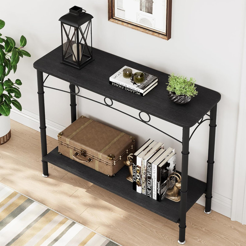 Console Shamella, H 31,8 po x l 41,3 po x P 11,8 po, Noir