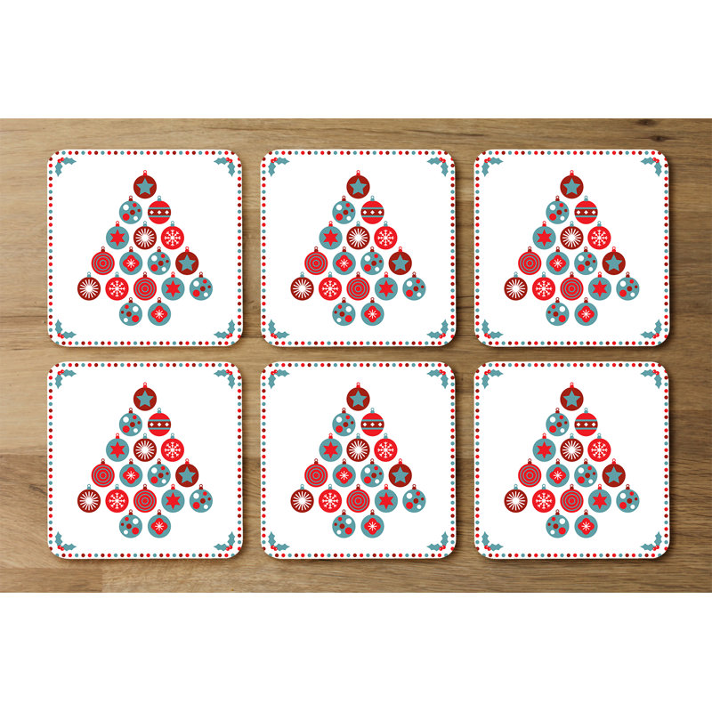Square 6 Piece Coaster Set
