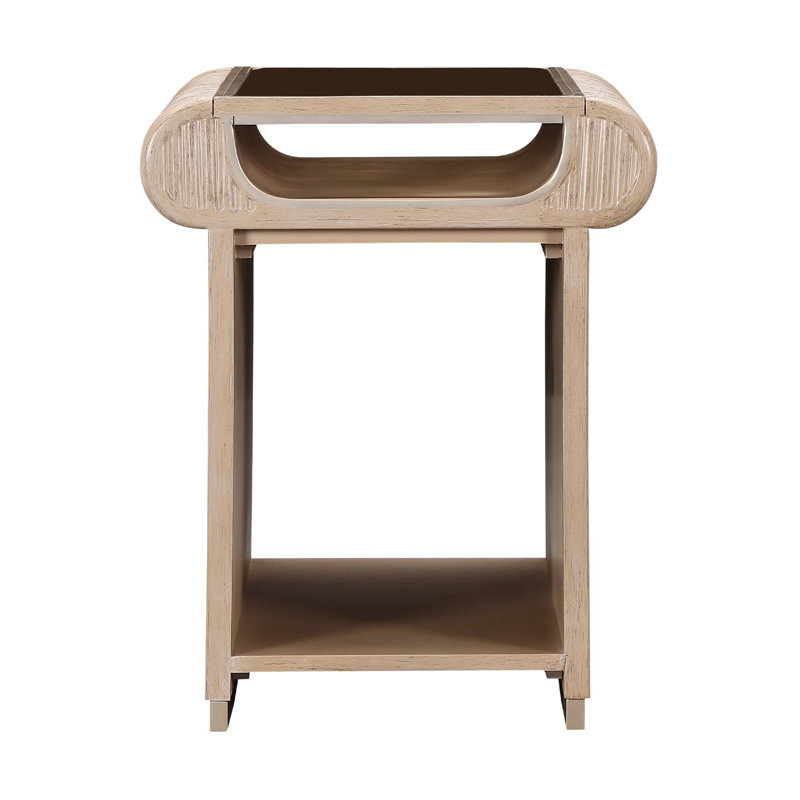 West Kensington End Table - Medium Espresso, Tan