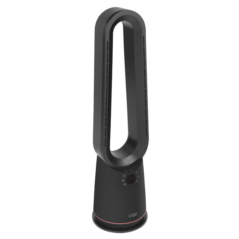 Russell Hobbs® RHBHC2030W-SMT, Smart Wi-Fi Enabled Bladeless Heat and Cool Fan in White, Black