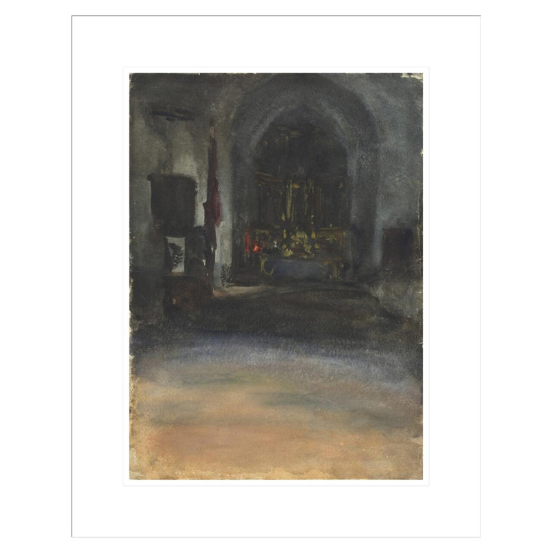 Espagnole de l'intérieur par John Singer Sargent, impression giclée encadrée, H 21,75 po x l 17,32 po