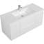 Meuble-lavabo mural peu encombrant avec lavabo de grande qualité et grand espace de rangement