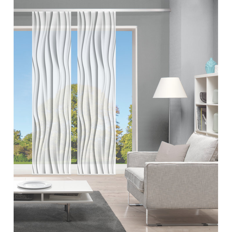 Penland Semi Sheer Curtain Panel Pair