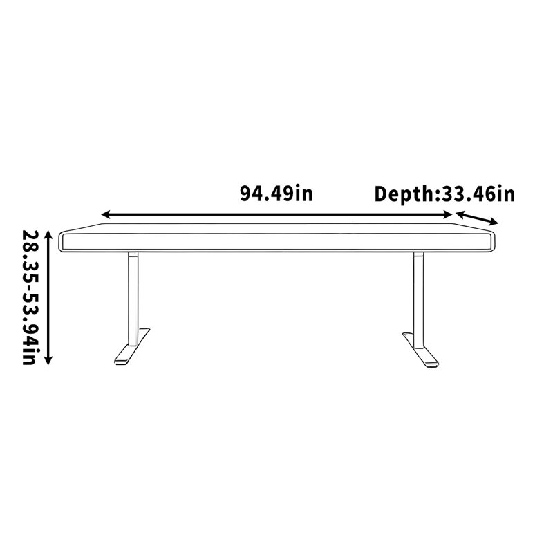 Parinika, H 53,94 po x l 94,49 po x P 33,46 po, Tanné