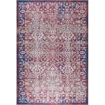 Ombre Cotton and Chenille Flatweave Area Rug