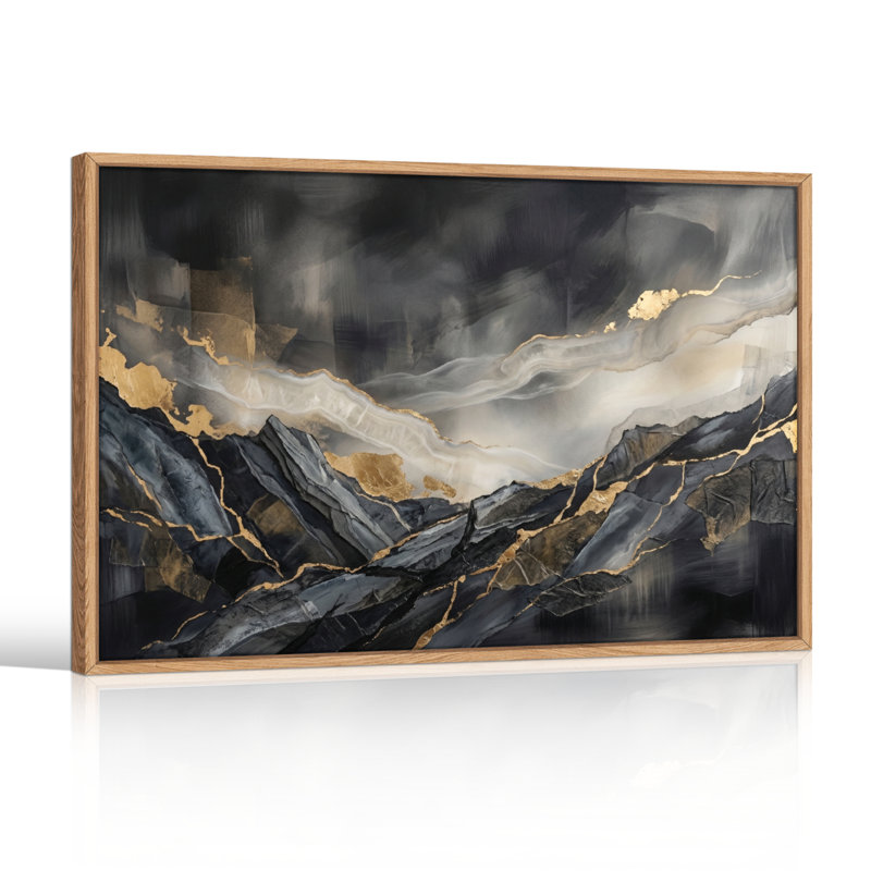 «Mountain Sky», reproduction d'art sur toile, ensemble de 1, Natural, H 32 po x l 48 po