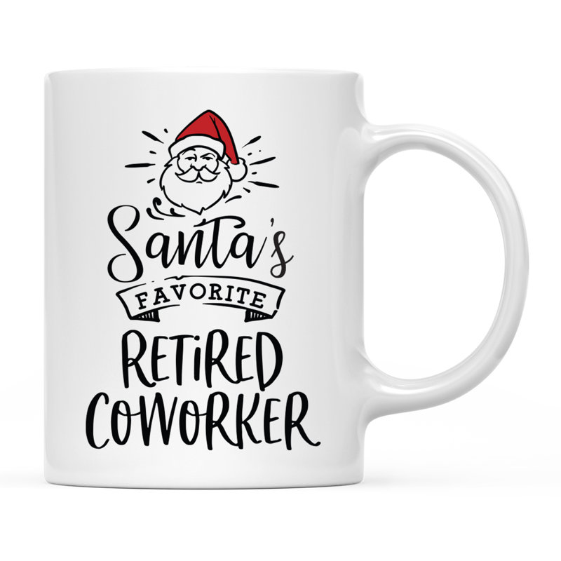 Grande tasse à café Tuileries, « Santa's Favorite Retired Coworker »
