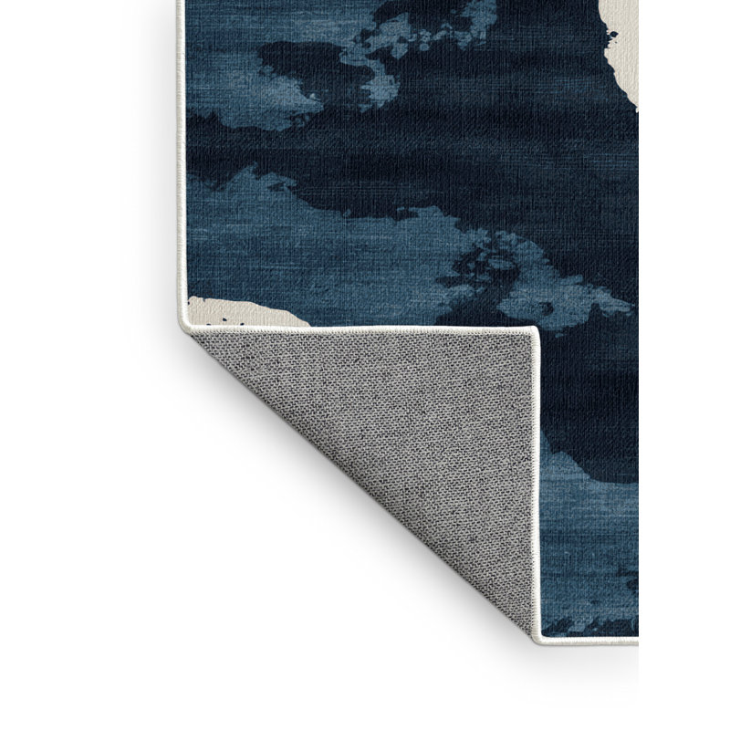 Tapis beige lavable à la machine, Rond 4 pi