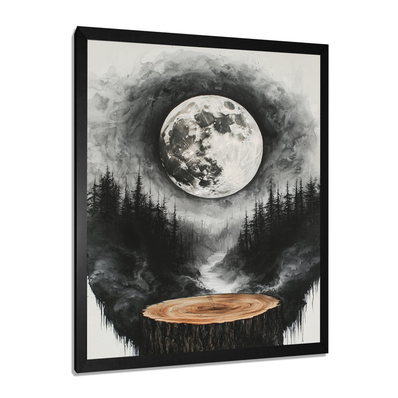 Giro - Fantasy, art mural sur toile, H 20 po x l 12 po, Impression d'un seul cadre photo, Noir, noir, noir, noir