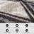 Geometric Grid Pattern Shag Rug – Anthracite Dark Gray – Medium Pile, Soft & Durable-1655194098