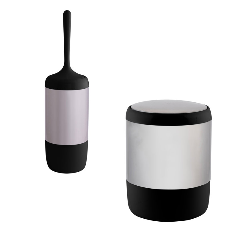 Waste Basket And Tiolet Brush Holder