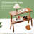 Contemporary Design Side Table,2-Tier End Table,Farmhouse End Table,Stylish Bedside Table-1327546580