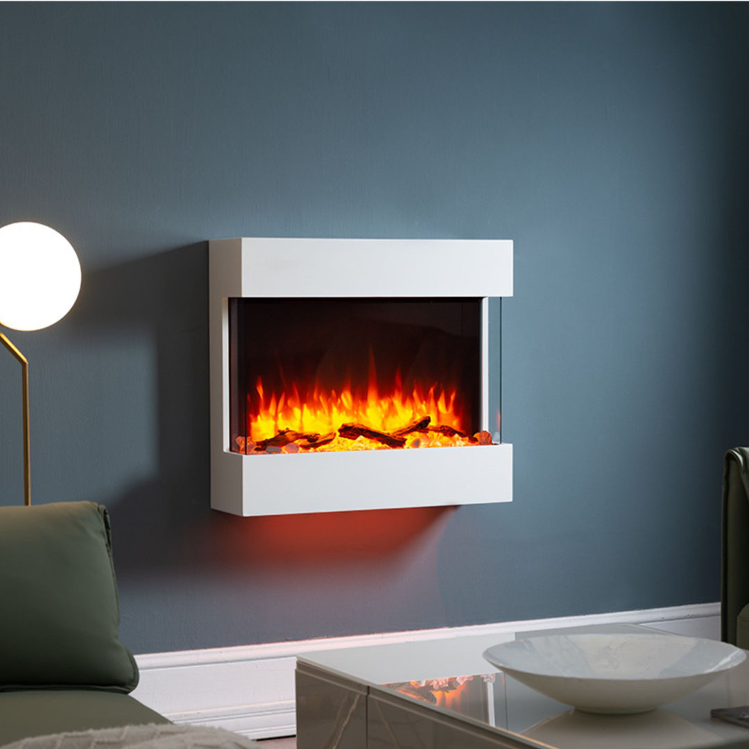 Darren Castleton Fires & Fireplaces 70.6cm W White Electric Fireplace