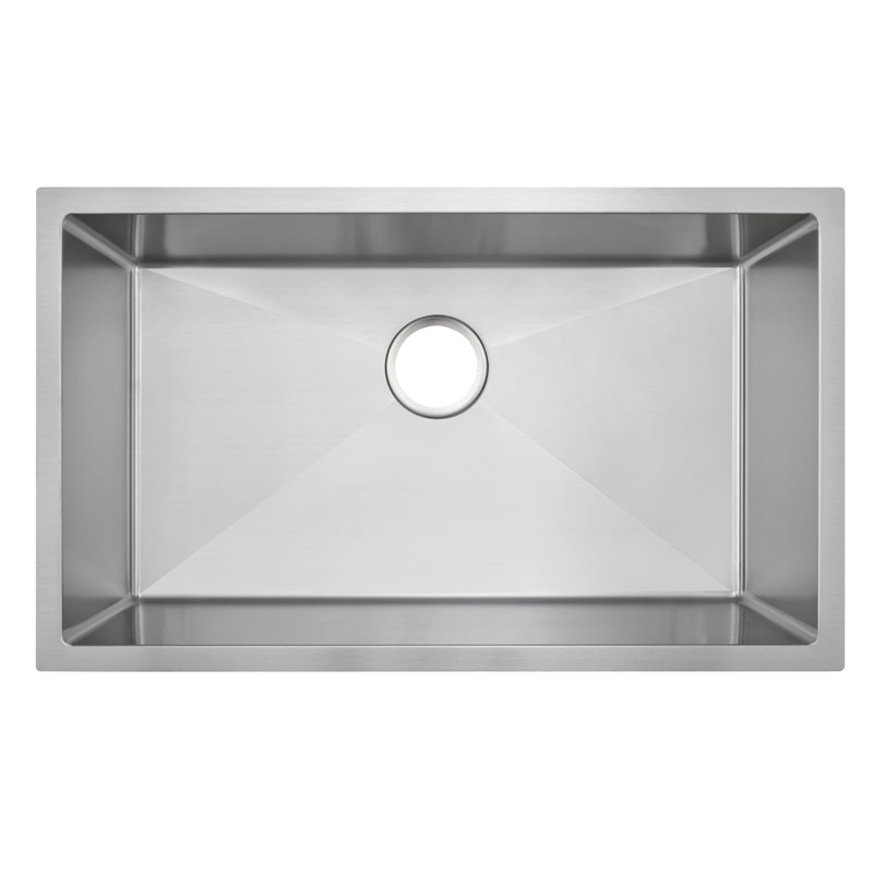 30'' L Single Bowl 304 Stainless Steel Kitchen Sink