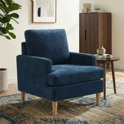 Clancy Armchair With Solid Wood Legs