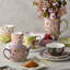 Ensemble de tasses en céramique Wildflowers de 4 tasses à aquarelle florales assorties de 16 oz avec œuvres d'art botaniques douces, idéales pour le café, le thé, le cacao, les cuisines douillettes et les décors inspirés du jardin