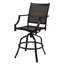 Tabouret de bar pivotant en aluminium pour patio