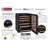 Allavino FlexCount Series 56 Bottle Dual Zone Built-in Wine Cooler Refrigerator with Black Door - Right Hinge