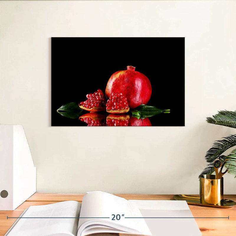 Yarlin Ripe Pomegranate Fruit, 8" H x 12" W