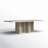 Jesper Faux Travertine Dining Table