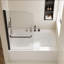 Porte de douche rotative en alliage d'aluminium noir mat de style moderne pour une expérience de salle de bain améliorée