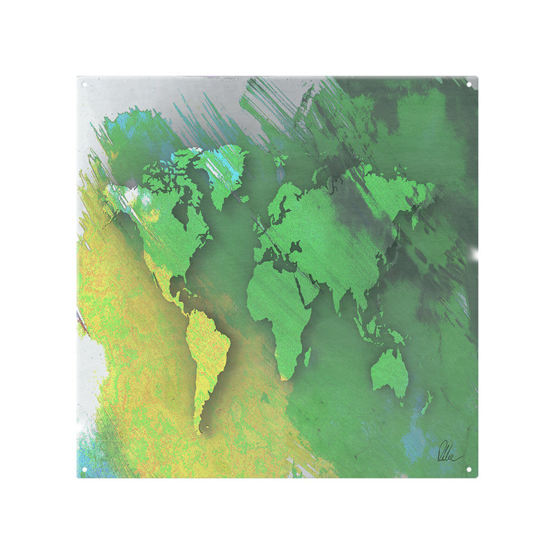 World Map Splash Back, 70cm L x 50cm W