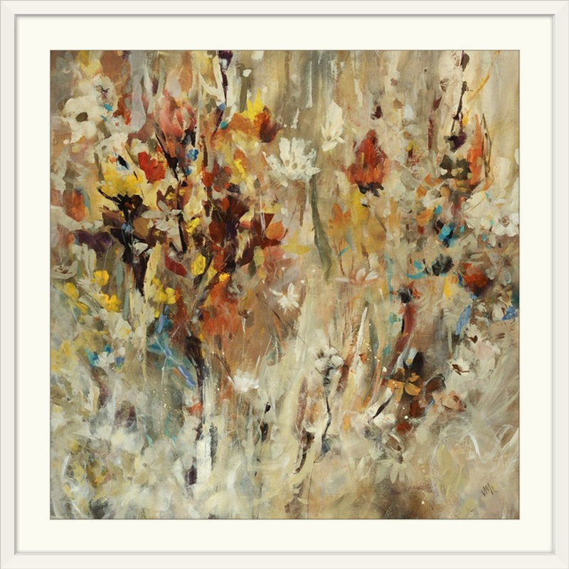 « Courtyard » par Drexton, reproduction d'art, H 38 po x l 38 po, Impression encadrée, Blanc