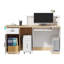 Bureau d'accueil moderne avec éclairage DEL et station de recharge, comptoir spacieux de 62,2 pouces pour bureau moderne.-1409256076-1555786566