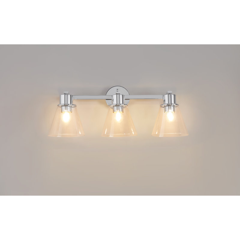 3 - Light LED Vanity Light, Chrome