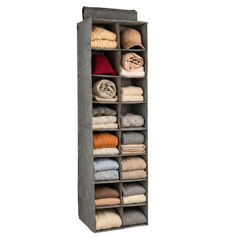  Range-chaussures 16 poches en gris