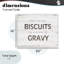 «Mind Your Biscuits Life Is Gravy», estampe numérique, conception de Cindy Jacobs-612362296-612362275