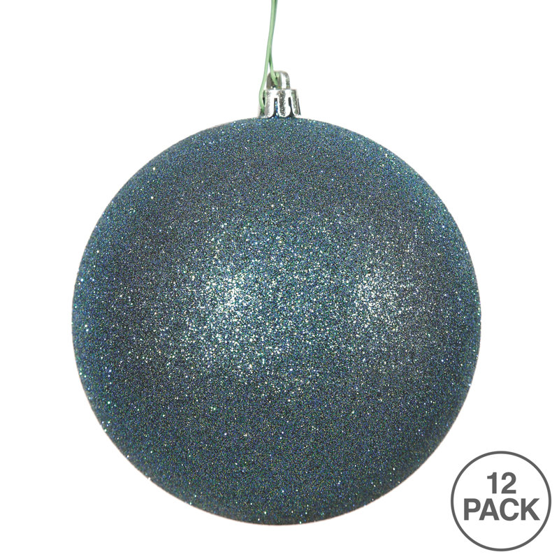 Décoration de boule décorative des Fêtes, H 2,75 po x l 2,75 po x P 2,75 po, Bleu mer