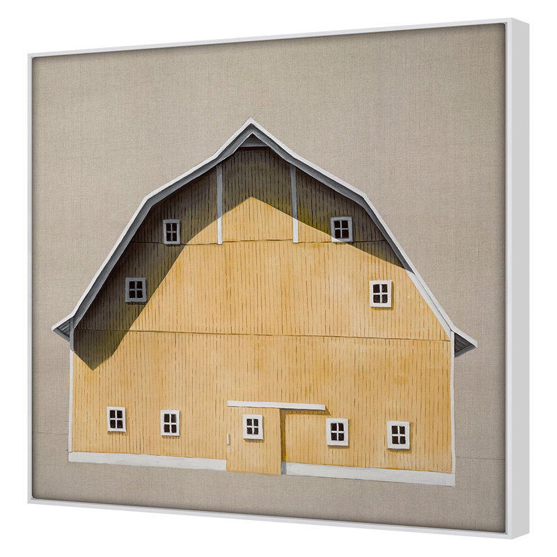 Barn Study 1 Print by Altamura, Stefano, White Framed, 48" H x 48" W