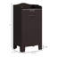 Rangement de salle de bain, panier à linge inclinable de 31 po, café, armoire à paniers de coin utilize, améliorer l'organisation