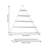18 Piece Triangle Metal Bracket Shelf-80133810