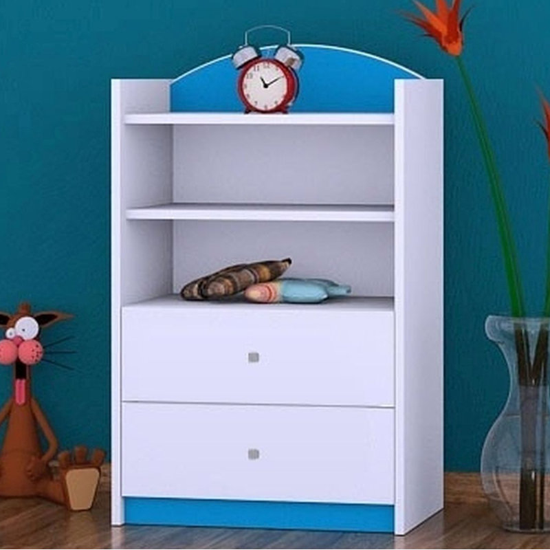 Hallie 96cm H Kids Cube, Blue, 92cm H x 60cm W x 34cm D