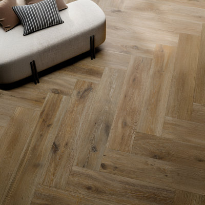 Cortina 9.5" x 48" Italian Wood Look Porcelain Floor Tile