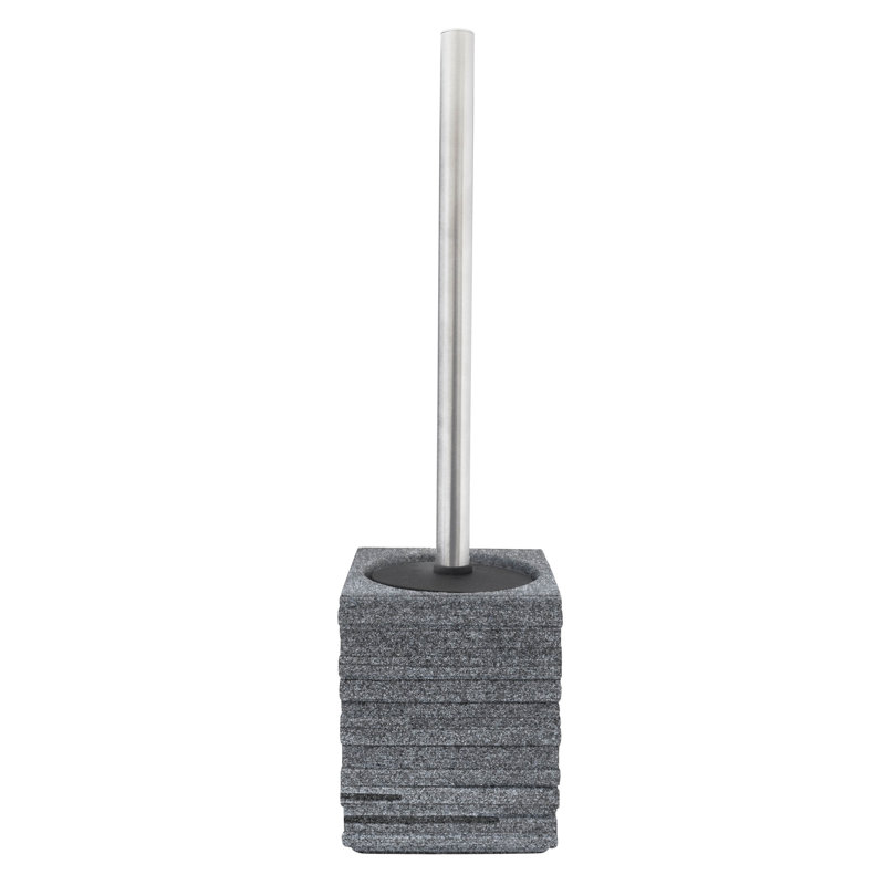 Palembang Free Standing Toilet Brush and Holder, Dark grey