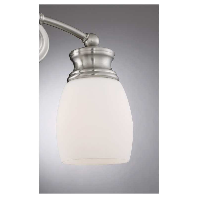 Bevins 2-Light Bath Bar in Satin Nickel, Satin Nickel