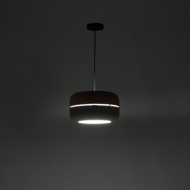 Derlyum 1 - Light Black Single Pendant