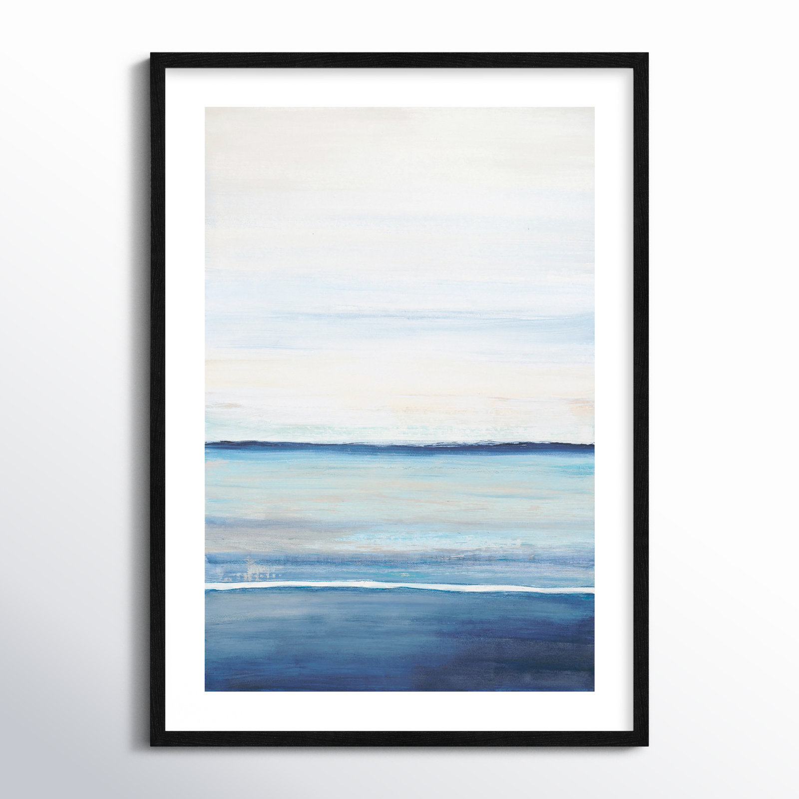 Emmit "Distant Whispers" Print by Filippo Ioco, 35.5" H x 25.5" W x 0.75" D, White Wood Framed Paper